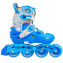 Rolki chłopięce LED Flying Eagle L6 Lumos niebieski 28-32