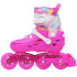 Rolki dla dziewczynki Rolki Regulowane Flying Eagle S5 pro różowe 28-32