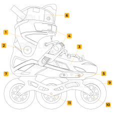 Rulluisud Flying Eagle X7T Reaver mustad