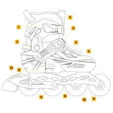 Laste reguleeritavad rulluisud Flying Eagle S5 pro mustad