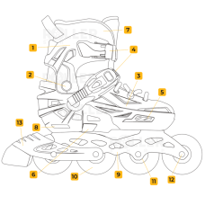 Laste LED rulluisud Flying Eagle L8 Sinine