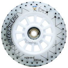 Świecące koła do rolek LED Flying Eagle Lazerwheelz+sparks  110 mm/85A 3 szt białe